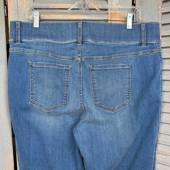 Spanx Flare Denim Jeans Vintage Indigo Sz 1X NWT - Picture 9 of 13